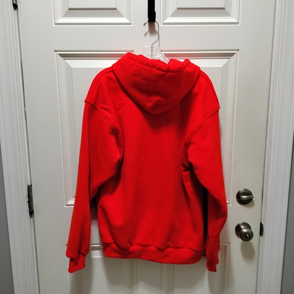 Vintage Pluma Insulated Classic Orange Men's Zip-Up Hoodie-Next Day Shipping - Picture 3 of 8